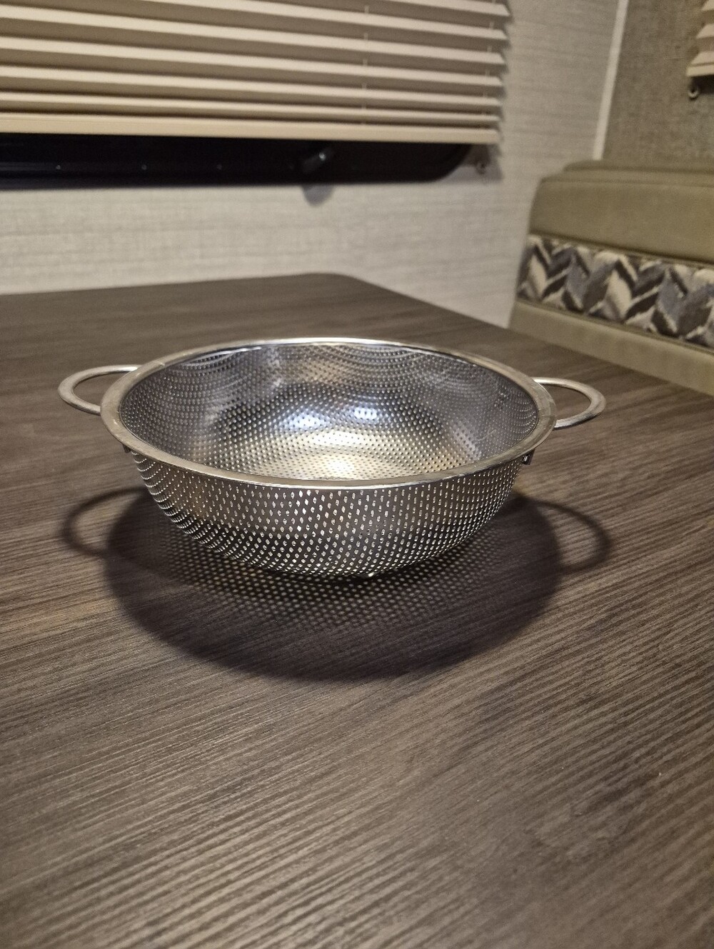Stainless Steel Mesh Colander with Handles - Silver